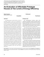 QC-06-028 – An Evaluation of Affordable Prototype Houses at Two Levels of Energy Efficiency
