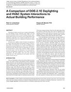 QC-06-037 – A Comparison of DOE-2.1E Daylighting and HVAC System Interactions to Actual Building Performance