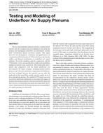 QC-06-054  – Testing and Modeling of Underfloor Air Supply Plenums