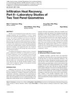 QC-06-057 (RP-1169) – Infiltration Heat Recovery, Part IIÃ¢Â€Â”Laboratory Studies of Two Test Panel Geometries