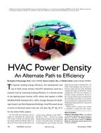 HVAC Power Density An Alternate Path to Efficiency