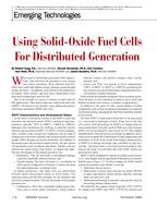 Emerging Technologies: Using Solid-Oxide Fuel Cells For Distributed Generation