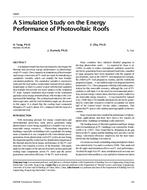 4469 — A Simulation Study on the Energy Performance of Photovoltaic Roofs