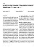 4466 — Refrigerant Concentrations in Motor Vehicle Passenger Compartments