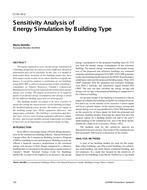 CI-01-10-2 — Sensitivity Analysis of Energy Simulation by Building Type