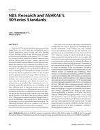 CI-01-09-2 — NBS Research and ASHRAE's 90 Series Standards