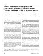 CI-01-05-2 — Three-Dimensional Conjugate CFD Simulations of Internal Window Frame Cavities Validated Using IR Thermography