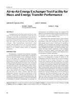 CI-01-01-5 — Air-to-Air Energy Exchanger Test Facility for Mass and Energy Transfer Performance