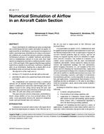 AC-02-17-3 — Numerical Simulation of Airflow in an Aircraft Cabin Section
