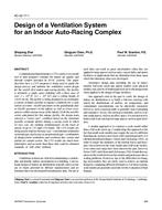 AC-02-17-1 — Design of a Ventilation System for an Indoor Auto-Racing Complex