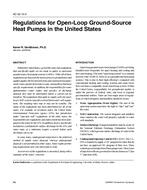 AC-02-15-5 — Regulations for Open-Loop Ground-Source Heat Pumps in the United States