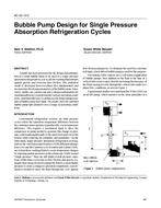 AC-02-13-2 — Bubble Pump Design for Single Pressure Absorption Refrigeration Cycles