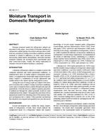 AC-02-11-1 — Moisture Transport in Domestic Refrigerators