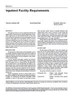 MN-00-08-3 — Inpatient Facility Requirements