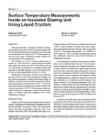 MN-00-07-1 — Surface Temperature Measurements Inside an Insulated Glazing Unit Using Liquid Crystals