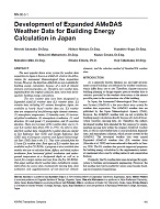 MN-00-03-1 — Development of Expanded AMeDAS Weather Data for Building Energy Calculation in Japan