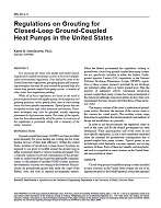 MN-00-02-4 — Regulations on Grouting for Closed-Loop Ground-Coupled  Heat Pumps in the United States