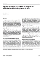 MN-00-01-1 — Applicable Input Data for a Proposed Ventilation Modeling Data Guide