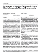 4403 (RP-885) — Responses of Disabled, Temporarily Ill, and Elderly Persons to Thermal Environments