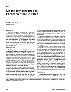 4399 — On the Temperatures in Forced-Ventilation Fires