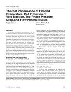 AT-01-16-2 — Thermal Performance of Flooded Evaporators, Part 2: Review of Void Fraction, Two-Phase Pressure Drop, and Flow Pattern Studies