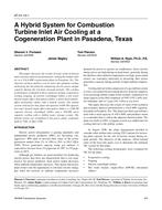 AT-01-15-1 — A Hybrid System for Combustion Turbine Inlet Air Cooling at a Cogeneration Plant in Pasadena, Texas