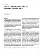 AT-01-12-2 — How to Use the New Codes in Moderate Seismic Areas