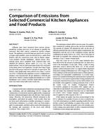 4285 (RP-745) — Comparison of Emissions from Selected Commercial Kitchen Appliances and Food Products
