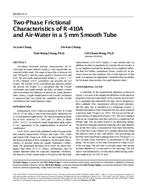 DA-00-11-3 — Two-Phase Frictional Characteristics of R-410A and Air-Water in a 5 mm Smooth Tube