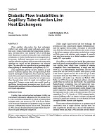 DA-00-04-1 — Diabatic Flow Instabilities in Capillary Tube-Suction Line Heat Exchangers