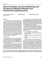 DA-00-03-4 — Church Heating: Numerical Modeling and Comparison Between Radiant and Forced Convection Systems