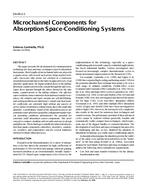 DA-00-02-3 — Microchannel Components for Absorption Space-Conditioning Systems
