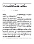 4320 — Implementation of Comfort-Based Air-Handling Unit Control Algorithms