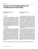 AT-01-08-1 — Energy Use of Pumping Options for Ground-Source Heat Pumps