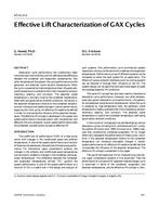 AT-01-04-3 — Effective Lift Characterization of GAX Cycles