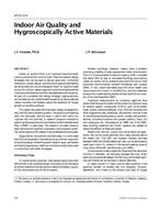 AT-01-03-4 — Indoor Air Quality and Hygroscopically Active Materials