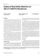 AT-01-01-2 — Impact of Dual Utility Selection on 305 m2 (1000 ft2) Residences