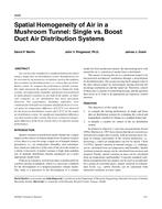 4445 — Spatial Homogeneity of Air in a Mushroom Tunnel: Single vs. Boost Duct Air Distribution Systems