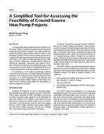4424 — A Simplified Tool for Assessing the Feasibility of Ground-Source Heat Pump Projects