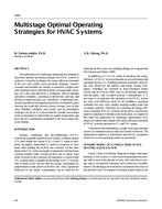 4487 — Multistage Optimal Operating Strategies for HVAC Systems