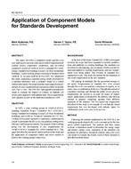 AC-02-09-2 — Application of Component Models for Standards Development
