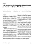 AC-02-08-2 — Use of Optical Density-Based Measurements as Metrics for Smoke Detectors