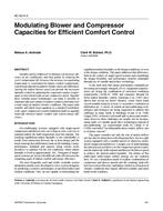AC-02-05-3 — Modulating Blower and Compressor Capacities for Efficient Comfort Control
