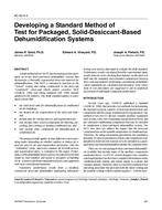 AC-02-04-3 — Developing a Standard Method of Test for Packaged, Solid-Desiccant-Based Dehumidification Systems