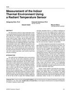4530 — Measurement of the Indoor Thermal Environment Using a Radiant Temperature Sensor