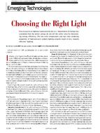 Emerging Technologies: Choosing the Right Light