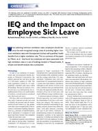 IEQ and the Impact on Employee Sick Leave