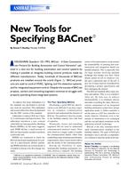 New Tools for Specifying BACnet