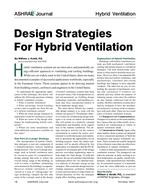 Design Strategies For Hybrid Ventilation