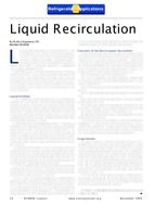 Refrigeration Applications: Liquid Recirculation
